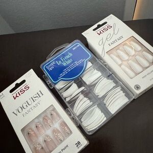 KISS Gel Fantasy Sculpted Nail Set - White
